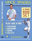 ATP Tennis Tour Pro Vince Spadea's, Play Tennis Like A Pro, 4 DVD Boxed SET! Vol. 1 Forehand, Vol. 2 Backhand, Vol.3 Serve, Vol 4. Volleys, Over 6 Hours of Professional Tennis Instruction Designed to Immediately Improve Your Singles & Doubles Play!