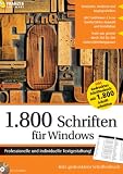 1.800 Schriften für Windows