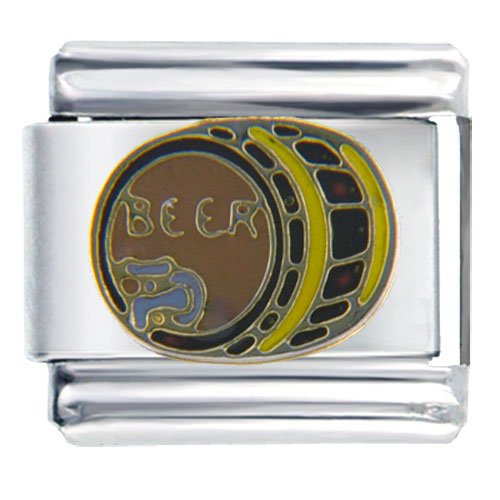 Beer Keg Food Italian Charms Bracelet Link