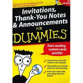 Invitations, Thank-you Notes, and Announcements for Dummies