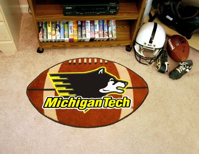 Michigan Tech Huskies FanMat Football Rug
