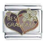 Heart Grandma Italian Charms Bracelet Link