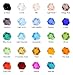 Mandala Crafts® Wholesale Bicone Crystal Beads Lot of 500 Pcs, 4mm, 24 Colors
