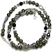 Sterling Silver Labradorite & Iolite Beaded Necklace by Sajen, 18"