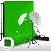 LimoStudio 420 Watt Photography Lighting Light Kit + 10' x 10' 100% Cotton Black Muslin Backdrop Background + 10' x 10' 100% Cotton Green Chroma Key Muslin Backdrop Background + LimoStudio Exclusive Black Green Muslin Protectors Photo Portrait Studio 33
