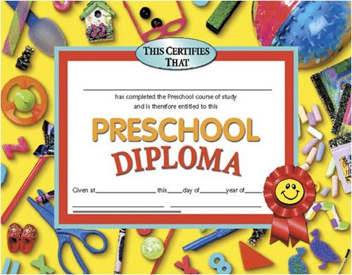 hayes school publishing h va606 diplomas preschool 36/pk 8 1/2 x 11our diplomascertificates and awards are 8 5″ x 11″ in size with beautiful 