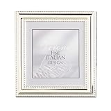 Lawrence Frames Metal Picture Frame Silver-Plate with Delicate Beading, 5 by 5-Inch