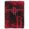 Houston Rockets Colorful Raschel 60x80 Blanket Throw - NBA Basketball