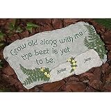 Grow Old with Me Garden Stone - Engagement / Wedding Gift - Personalized