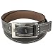 Black Double Stitched Edge Wide Belt