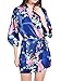 SexyTown Women's Kimono Robe - Peacock & Blossoms Short Style