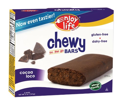 Enjoy Life Cocoa Loco Chewy On The Go Bars, Gluten, Dairy & Nut Free, 5-Ounce Boxes (Pack of 6)