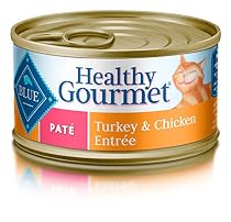 Blue Buffalo Pate Adult Turkey & Chicken Entree Wet Cat Food, 5.5 oz Can, Pack of 24
