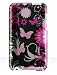 Brand New : High Quality With Our Premium Snap On Hard Protector Cover For Apple Ipod Touch 8gb / 16gb / 32gb / 64gb Iii / 3rd (3g) Generation Or Touch Ii / 2nd Gen (2g) Crystal Case Hot Pink Butterfly With No Clip + Free Screen Protector Film Shield With Micro Cleaning Cloth