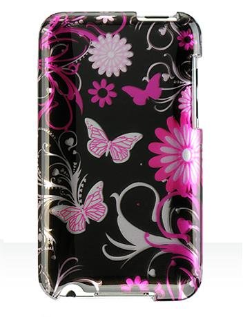 External hard drive:Brand New : High Quality with our Premium Snap On Hard Protector Cover for Apple IPOD TOUCH 8GB / 16GB / 32GB / 64GB III / 3rd (3G) Generation or TOUCH II / 2nd Gen (2G) CRYSTAL CASE HOT PINK BUTTERFLY WITH NO CLIP + FREE Screen Protector Film Shield with Micro Cleaning Cloth