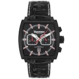 Triumph Motorcycles Men's 3025-08 Tiger Chronograph Leather Strap Watch