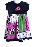 Boutique Patchwork Baby/Toddler/Girls Zebra Dress (short sleeved)