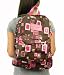 JanSport SuperBreak Backpack / Bookbag (Chocolate Chip/Pink Daiquiri 2 Square)
