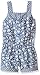 Little Lass Girls' Romper Flower Print