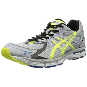 Asics Men's Gt-2000 Running Shoe,Silver/Neon Yellow/Blue,9.5 D US