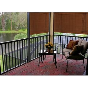 Radiance Imperial Matchstick Rollup Blind- Fruitwood(60x72") by Radiance