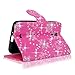 Cellularvilla Wallet Case for BLU Studio 5.0 D530 Pink Glitter Pu Leather Wallet Card Flip Open Pocket Case Cover Pouch