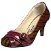 Naughty Monkey Women's Crossize Pump,Wine,8.5 M