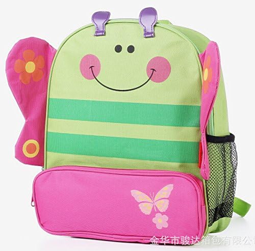Cute Zoo Animals Shoulders Bag Kids Cartoon Backpack Kindergarten Schoolbag Skip Hop Design (Butterfly)