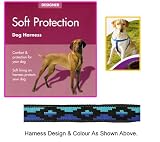 (Designer) Soft Protection Dog Harness (Small) (Blue Aztec)