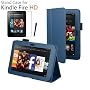 Amazon Kindle FIRE HD (Dark Blue) Leather Case Cov&hellip by iZKA&reg;