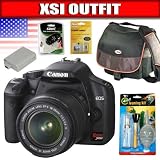 cheap Canon Digital Rebel XSi 12MP Digital SLR Camera with EF-S 18-55mm f/3.5-5.6 IS Lens (Black) Package 1