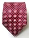 100% Silk Woven Navy and Red Neat Tie