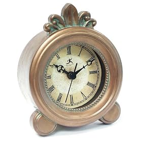 Infinity Instruments The Meridian - Metal Alarm Clock (Tarnished Copper Finish)
