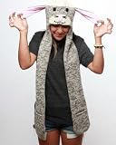 Delux Sock Bunny Animal Hat Hood
