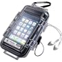 Pelican i1015 Black Case With Clear Lid For iPhone Water Resistant