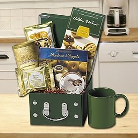 COFFEE CONCERTO GIFT BASKET - PERFECT GIFT FOR COFFEE AFFICINADOS - GREAT FOR BIRTHDAY, ANNIVERSARY, GET WELL or ANY TIME.