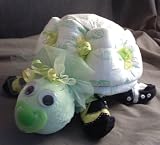 Green Turtle Diaper Cake Baby Shower Centerpiece Green Turtle Diaper Cake Baby Shower Centerpiece