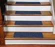 Washable Non-Skid Carpet Stair Treads - Michelle Blue (13)