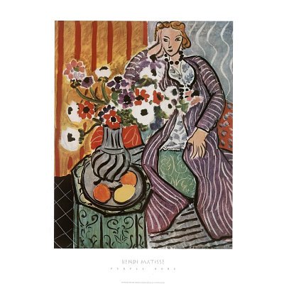 Henri Matisse (Purple Robe) Art Print Poster - 22x28 Fine Art Poster Print by Henri Matisse, 22x28