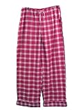 Nautica Hot Pink Plaid Flannel Pajama Bottoms L