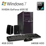 eMachine ET1331G-07W AMD Athlon II Dual-Core 250 1.6Ghz 4GB 640GB DVD+/-RW Win7 (Black)