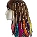 6PCS Women Lady Girls Handmade Boho Hippie Hair Extensions with Feather Clip Comb DIY Accessories Hairpin Headdress