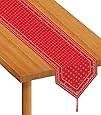 Beistle Printed Bandana Table Runner, 11-Inch by 6-Feet, Red/White
