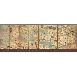 Mapamundi, 1375, Cresques Abraham Jigsaw Puzzle 1000pc