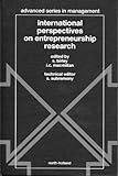 International perspectives on entrepreneurship research