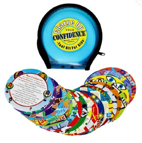 Charge Up Your Confidence Tool Kit for Kids. Ages 11-18. Powerful, award winning skills to boost self-esteem in teens. Powerful and effective. High School/Middle School Edition (Cards with Case)