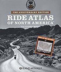 Rand McNally Harley Davidson Ride Atlas of North America: U.S., Canada, Mexico [With Wall Map] [RM HARLEY DAVIDS-105TH ANNIV/E]