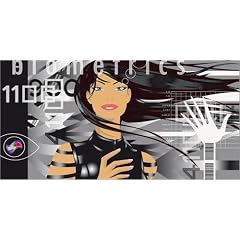 Leinwandbild 60 x 30 cm - "biometrics" von Mike Wall - auch in anderen Gr��en und als Poster erh�ltlich