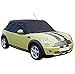 Custom-fit Soft Top Roof Protector Half Cover for BMW Mini Convertible - 2004 Onwards (Black)