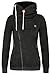 DJT Womens Full Zip-up Hoodie Sweatshirt Top